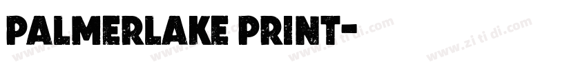 Palmerlake Print字体转换